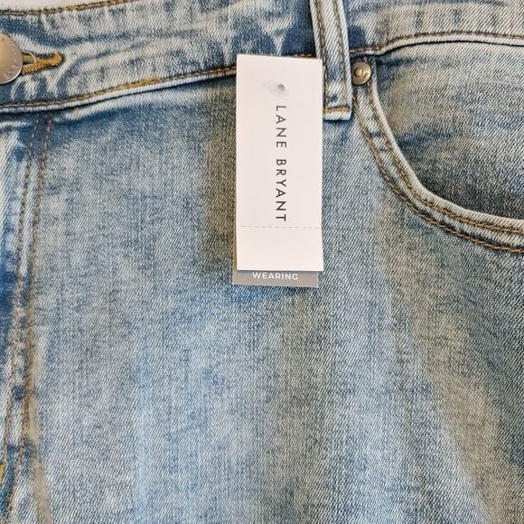 Lane Bryant Stonewashed Signature Fit Straight Jeans Plus Size 26 - Picture 3 of 10